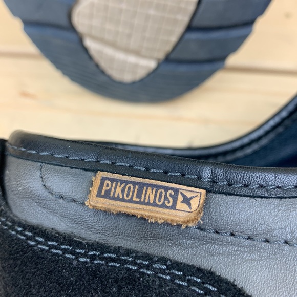 Pikolinos Mens Gray With Black Trim Oxford Leather Size 44 EU 10.5-11 US - Picture 7 of 9